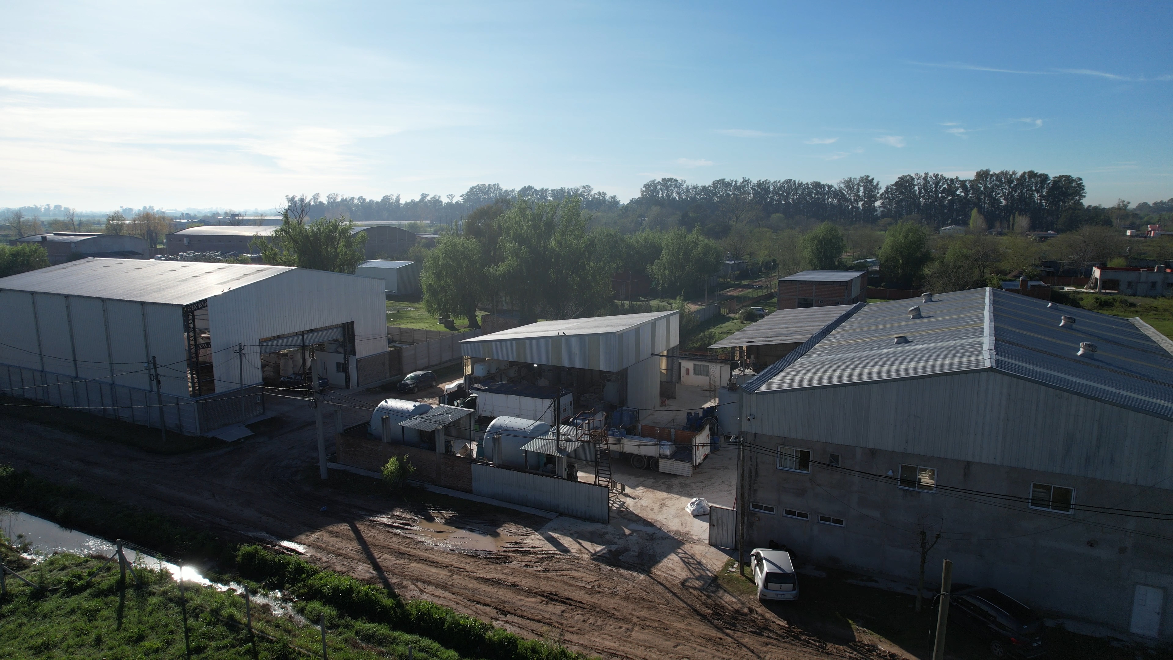 Vista aérea de la planta Antares